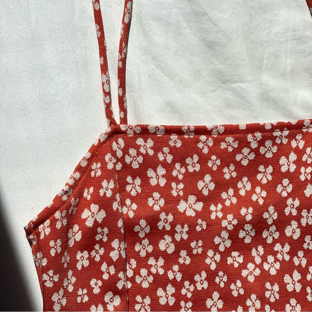 ZARA Orange Floral Dress